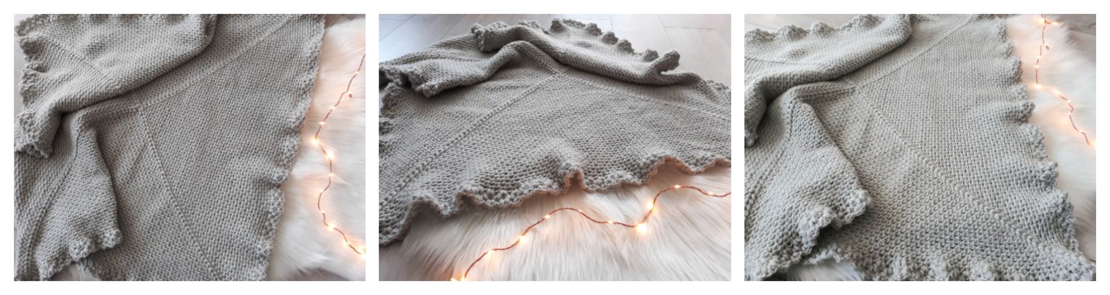 Blog-Inhaltsbild für 'Häkelmuster für eine Babydecke, kostenlose Anleitung'